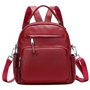 Leather Backpack for Women Small Convertible Backpack Purse Ladies😃